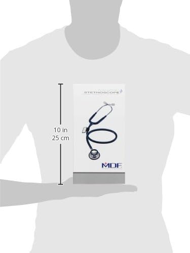 MDF Instruments, Acoustica Lightweight Stethoscope for Doctors, Nurses, Students, Home Health Use, Adult, Dual Head, Pink Tube, Silver Chestpiece-Headset, MDF747XP01