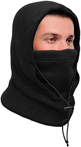 unisex-adult 5-in-1 Premium Fleece Balaclava – Wind and Waterproof Ski Mask for Extreme Cold Weather – Winter Face Mask
