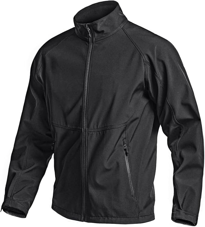 CQR Men's Tactical Softshell Jacket, Winter Warm Fleece Lined Coat, Water Resistant Outdoor Hunting Hiking Rain Windbreaker