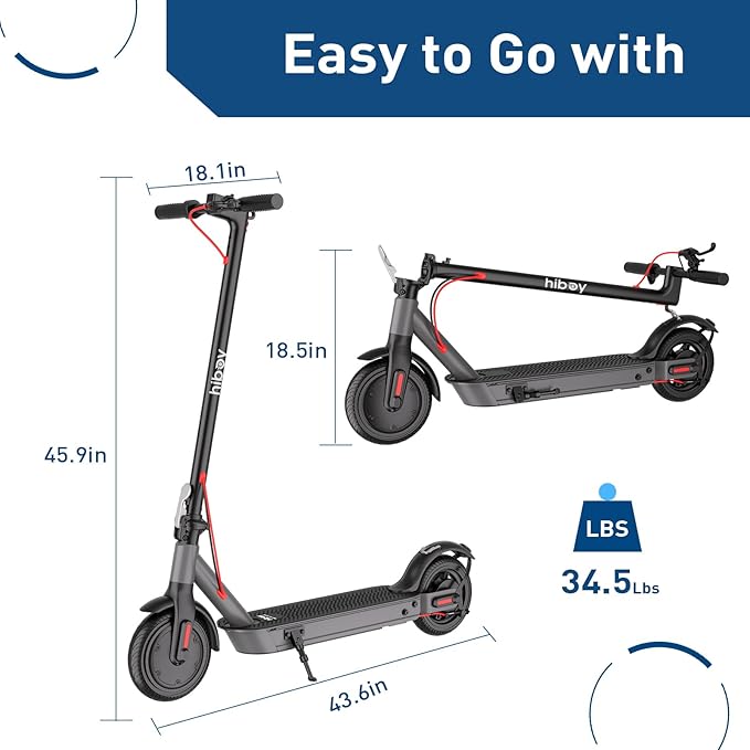 Hiboy S2 Nova/ECOM 14 Electric Scooter for Adults, 430W/450W Peak Power, Up to 20/31 Miles Long-Range & 19/22 MPH,Portable Folding E Scooter for Commuting with 8.5"/14" Tires