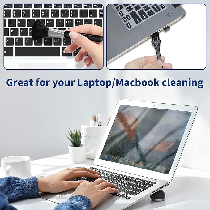 Phone Cleaning Kit, Phone Screen Cleaner, Cleaning Kit for iPhone Cell Phone Airpod, Cleaner Kit for iPhone Speaker Charging Port Cleaning Tool, Electronics Cleaning kit for Laptop USB C Lightning