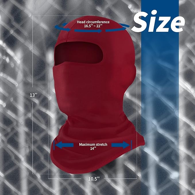 YESLIFE Balaclava Ski Mask for Men and Women, Winter Face Mask, Shiesty for Skiing, Snowboarding & Motorcycle