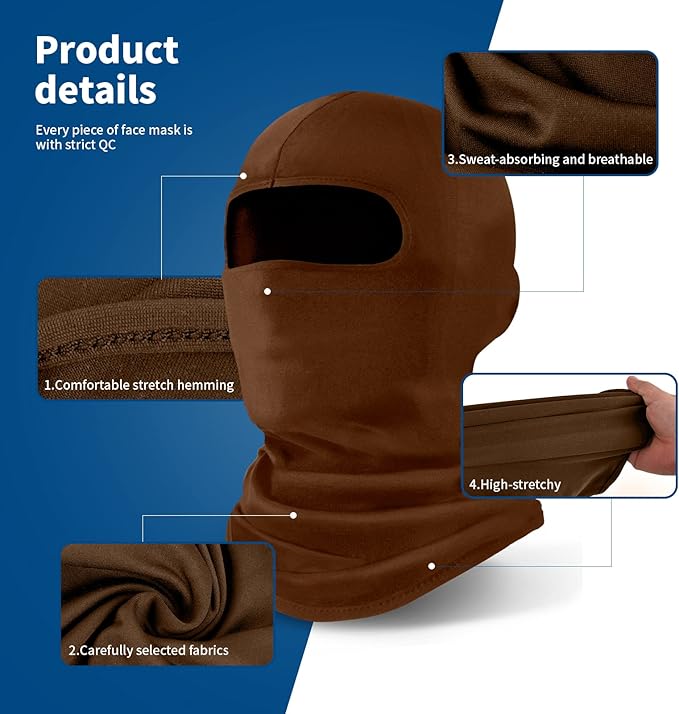 YESLIFE Balaclava Ski Mask for Men and Women, Winter Face Mask, Shiesty for Skiing, Snowboarding & Motorcycle