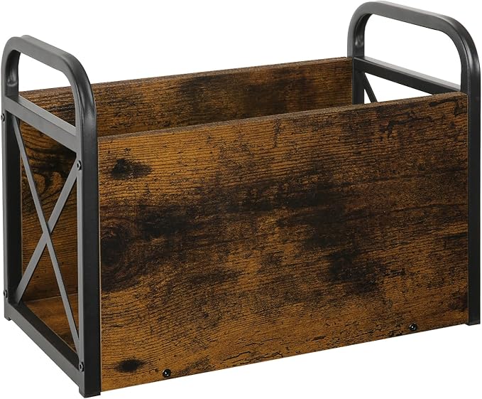 YINMIT Magazine Holder, Magazine Rack Floor, Magazine Storage Basket, Folder Organizer Bin for Books, Newspapers, Tablets