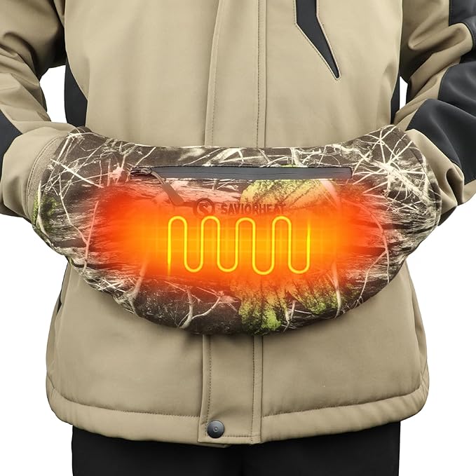 SAVIOR HEAT Heated Hand Muff, Electric Heating Hand Warmer Pouch for Winter Outdoor Hunting Camping Golf Photography