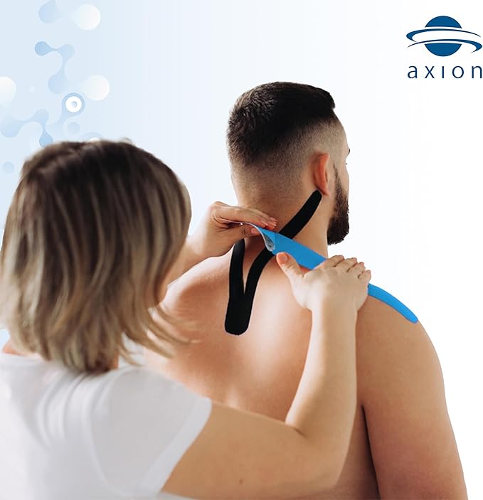 axion Kinesiology Tape PRECUT Mix Set | 120 Pre-Cut Multicolored Sport Tape Strips 10 x 2 in - on 6 Rolls | Waterproof • Skin-Friendly • Elastic | Kinesiology Tapes Ideal for Sports