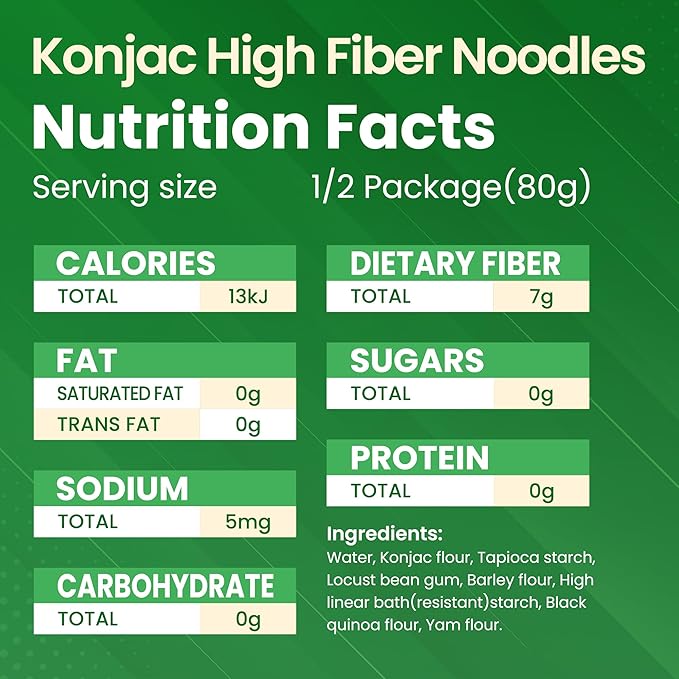 Ketoslim Mo Konjac Noodles 3 Pack – Keto, Vegan, Paleo, Low Carb, High Fiber & Gluten-Free