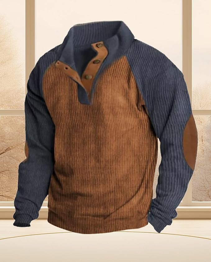 Western Sweatshirts for Men Aztec Retro Pullover Quarter Zip Sweatshirt Mens Stitching Color Fleece Sweatshirt