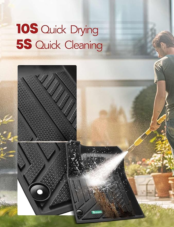YHTAUTO Floor Mats & Cargo Mat Compatible with Nissan Rogue 2021-2026 Not Rogue Sport or Select, TPE All Weather Car Mats Waterproof Anti-Slip Odorless Floor Liner Trunk Mat, Interior Car Accessories