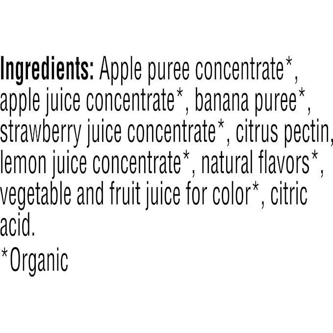 Pure Organic, Layered Fruit Bars, Strawberry Banana, Gluten Free and Vegan Fruit Snacks, 6.2oz Box (12 Count)