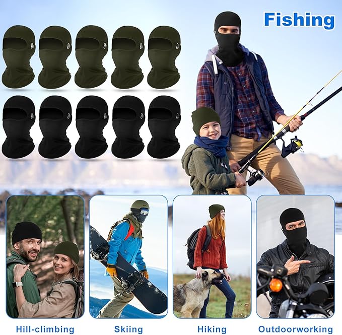 Suhine Winter Balaclava Ski Mask Windproof Thermal Face Mask Cold Weather Balaclava with Reflective Stripe