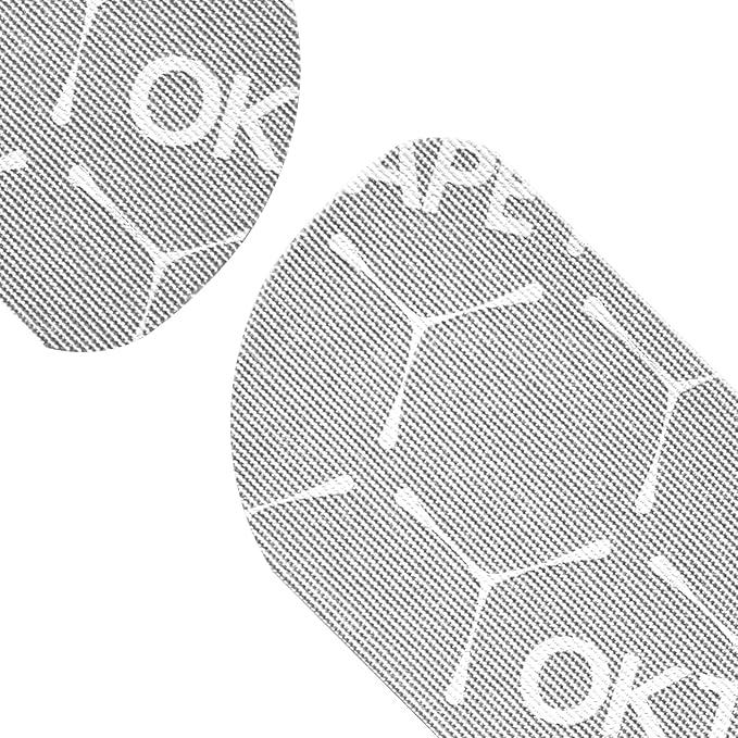 OK TAPE Synthetic Kinesiology Tape Precut Strips, Waterproof Kinesiology Athletic Tape for Muscle Support and Recovery, Reduce Muscle Discomfort Tape, Durable, 2in×16.4ft Roll 20PCS | Gray