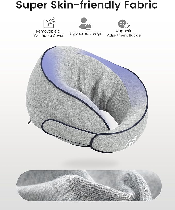 CILI Cordless Neck Massager Pillow with Heat, Shiatsu Neck Massager for Pain Relief Deep Tissue,Heated Massage Pillow for Travel,3 Adjustable Intensity,Gifts for Women Men Mom Dad