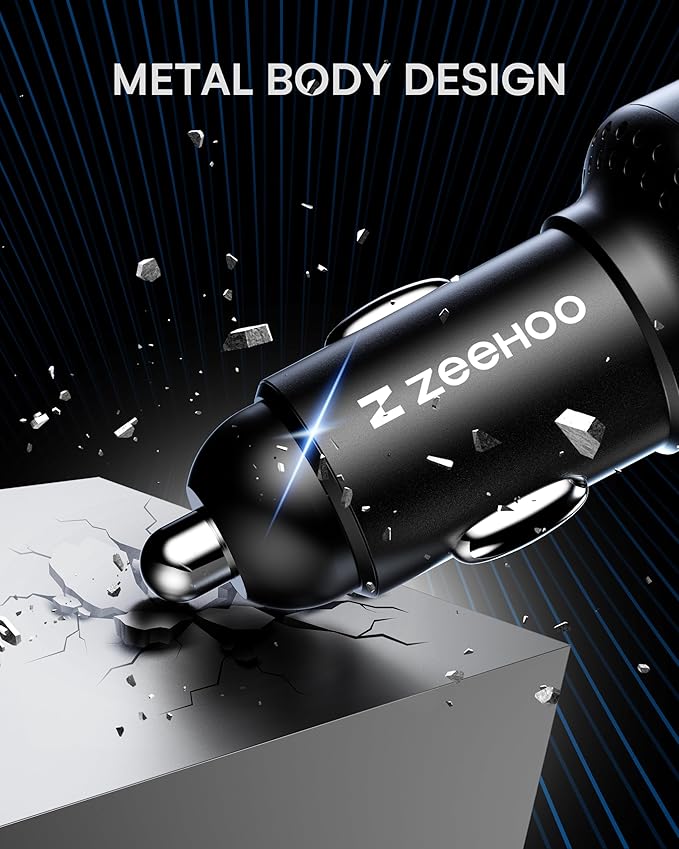 ZEEHOO USB C Car Charger, 95W Fast Charger Adapter Compatible with iPhone 15 Pro Max Plus 14 13 12 Samsung Galaxy S23/22 etc