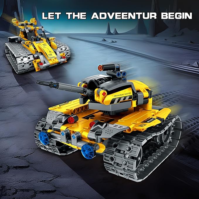 STEM Robot Building Kit Gift for Boys Ages 8-12 with Remote Control, Technic Coding Robotic Toy for Kidsβ Birthday, Buildable 5-in-1 Models with 488 Pieces