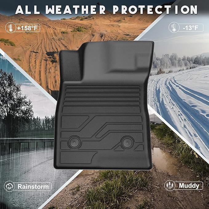 KARPAL Floor Mats for 2024-2026 Chevy Trax & Buick Envista, All-Weather TPE Custom Fit Floor Liners Car Accessories