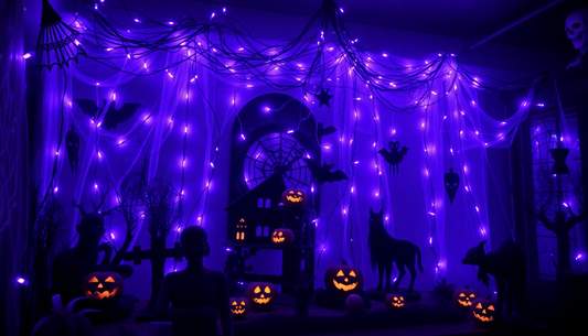 Elevate Your Halloween with TW SHINE's Mesmerizing 400 LED Purple Lights