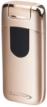 Vector Electron Electric Double Flame Lighter (Rose Gold Polish)