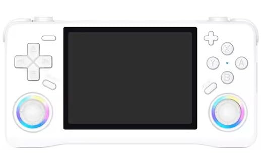 Old Arcade Retro Handheld Game Console - Open Source Linux System, 3.5-inch Full-Lamination Screen, 18000+ Classic Games, 4000mAh Battery Portable Handheld (White)