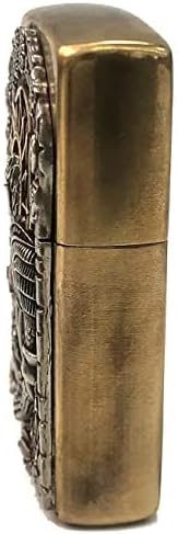 Brass Lighter Case Handmade Gift for Men,Lighter Pouches Protective Storage Case Holder for Father, Boyfriend, Husband Stylish Design for Home Everyday Carry Outdoor Hiking Camping