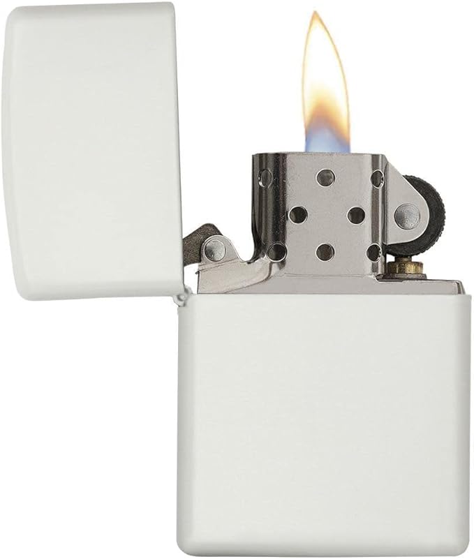 Customized Personalized ZIPPO Classic Windproof Oil Lighter Engraving (White)