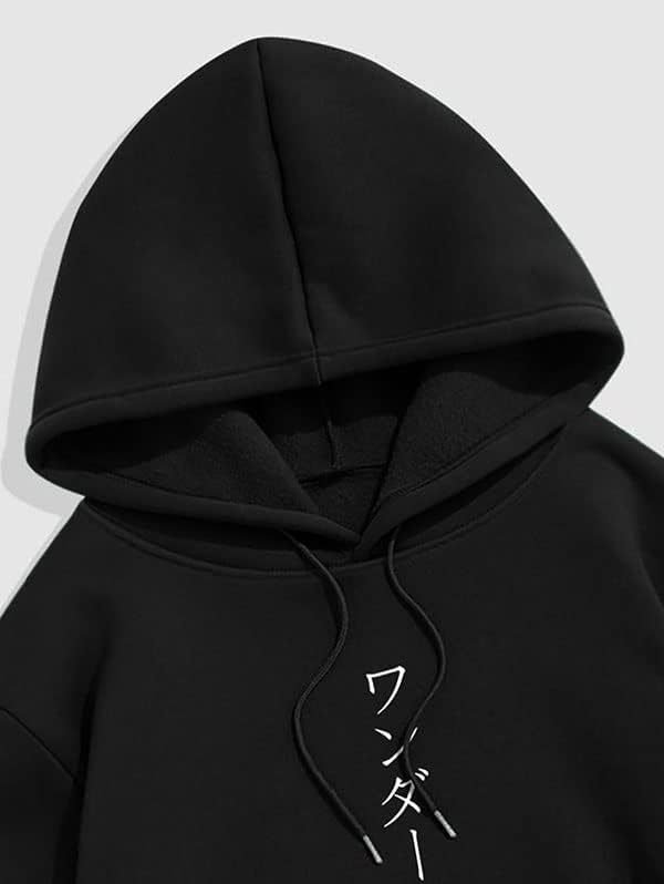 ZAFUL Men's Drawstring Hooded Sweatshirt Unisex Long Sleeve Hoodies Sweatshirts Casual Pullover