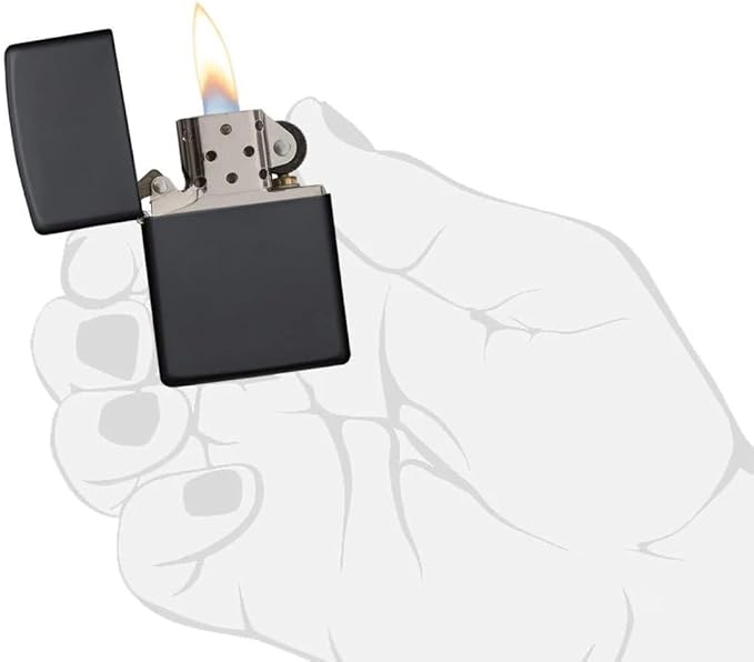 Customized Personalized ZIPPO Classic Windproof Oil Lighter Engraving (Black)