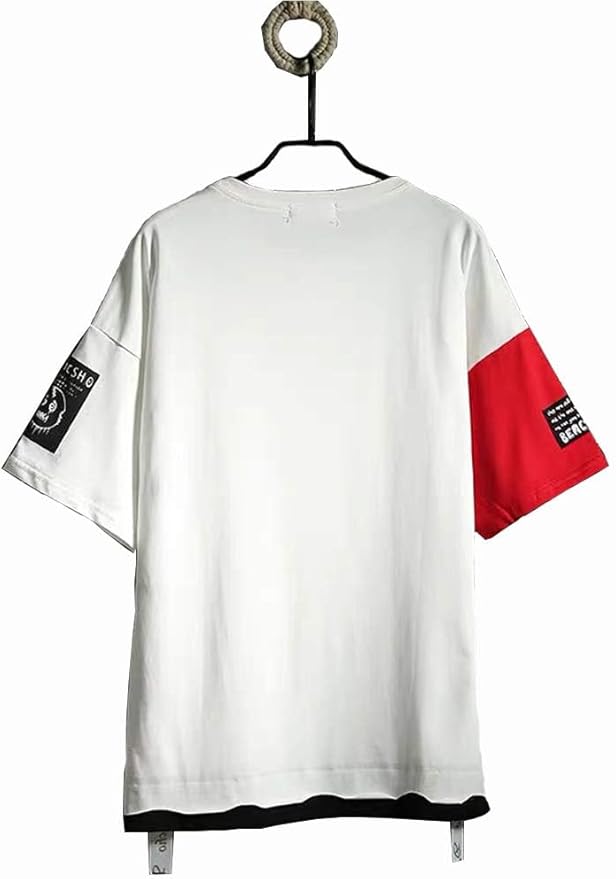 DUDHUH Men’s T-Shirts Techwear Japanese Streetwear Hip Hop Short Sleeve Shirts for Men