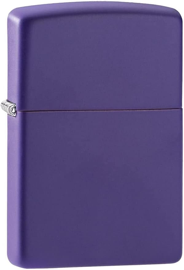 Personalized Classic Purple Matte Zippo Lighter - Free Engraving - Christmas, Halloween & Valentines Day Gift