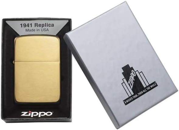Customized Personalized ZIPPO Classic Windproof Oil Lighter Engraving (1941 Replica Brass)