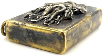 Brass Lighter Case Handmade Gift for Men,Lighter Pouches Protective Storage Case Holder for Father, Boyfriend, Husband Stylish Design for Home Everyday Carry Outdoor Hiking Camping