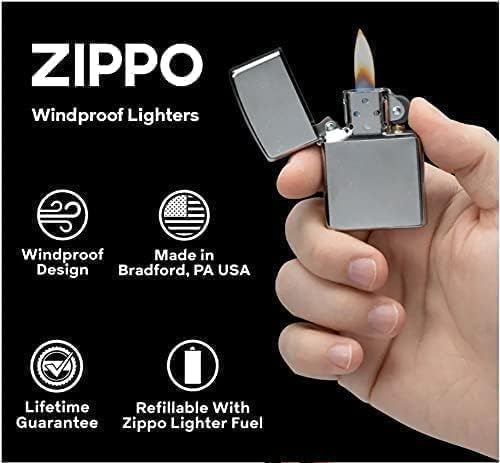 23 Custom Tarot Card - Major Arcana Card Laser Engraved Zippo Black Matt Windproof Lighter (The Eye)