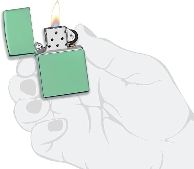 Customized Personalized ZIPPO Classic Windproof Oil Lighter Engraving (HP Green)