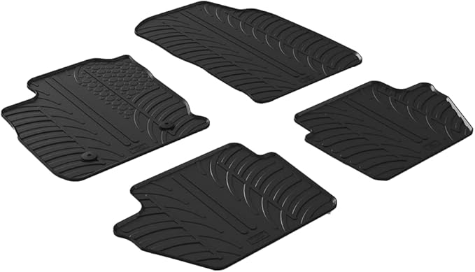 Gledring USA Custom Fit All-Weather Rubber Floor Mats Intended for Ford Ecosport 2018-2022, No Trimming Required, Tailored Custom Fit, Protects from Rain, Mud, and Snow.