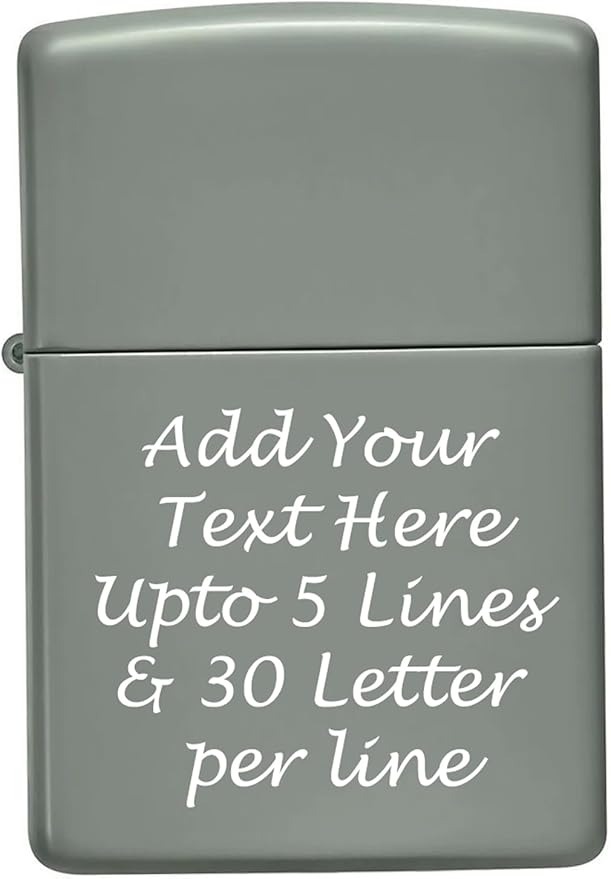 Customized Personalized ZIPPO Classic Windproof Oil Lighter Engraving (Sage)