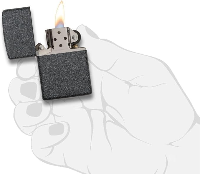 Customized Personalized ZIPPO Classic Windproof Oil Lighter Engraving (Classic Iron Stone), 46021