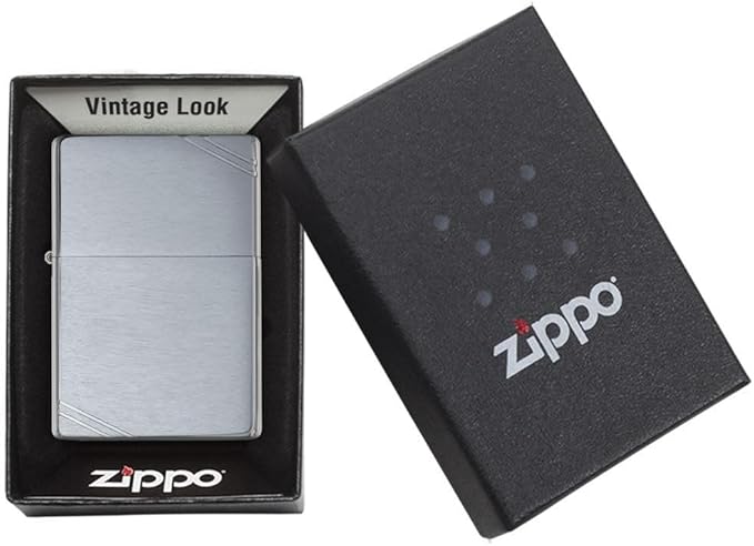 Customized Personalized ZIPPO Classic Windproof Oil Lighter Engraving (Slash Brush Silver)