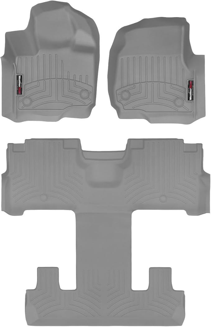 WeatherTech Custom Fit FloorLiners for Ford Expedition - Full Set (461665-1-4), Grey