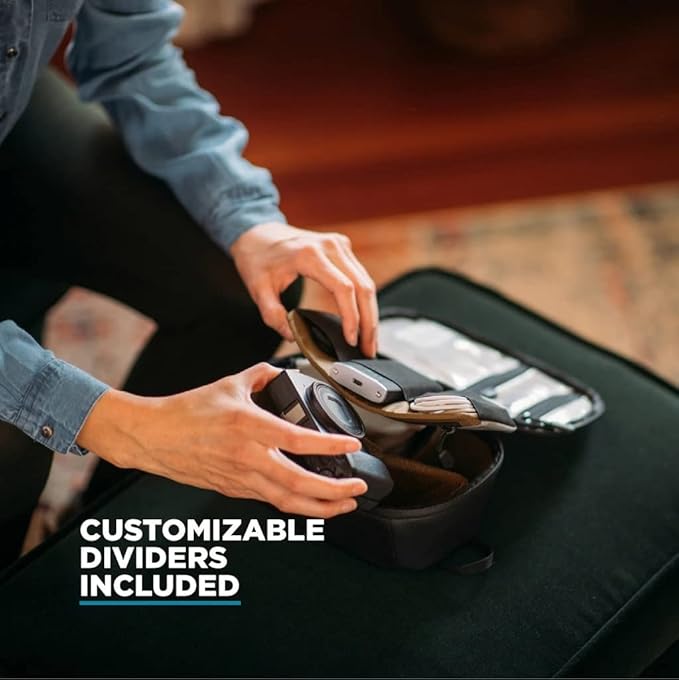 NOMATIC McKinnon Tech Organizer - Electronics Organizer for Travel Essentials - Cable Organizer Bag and Tech Pouch - Versatile Travel Case and Storage Bag for Camera Gear (Black)