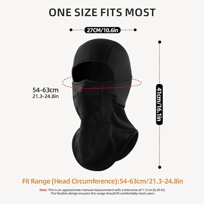Balaclava Ski Mask for Winter Thermal Windproof Warm Face Mask for Cold Weather Outdoor Sports