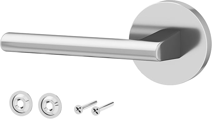 Okun Brio Dummy Door Handle – 1 Pack, Reversible, Non-Turning Lever for Closet, Pantry, or Hallway Doors – Chrome Finish