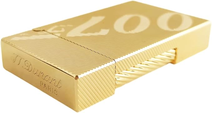 JTDunant Portable 007 Lighter, Cling Sound, Adjustable Soft Flame, Trench Lighters for Collection Decorative Gift Present (Gold)