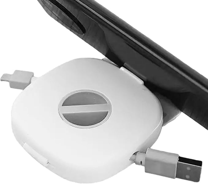 Phone Cord Organizer - 2 In 1 Wire Holder With Integrated Phone Stand, Portable Cable Management System, USB Earphones Laptop Charger Holder For Daily Travel Office Work, Airplane