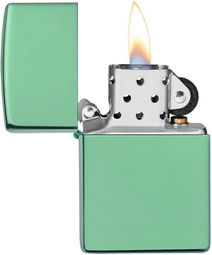 Customized Personalized ZIPPO Classic Windproof Oil Lighter Engraving (HP Green)