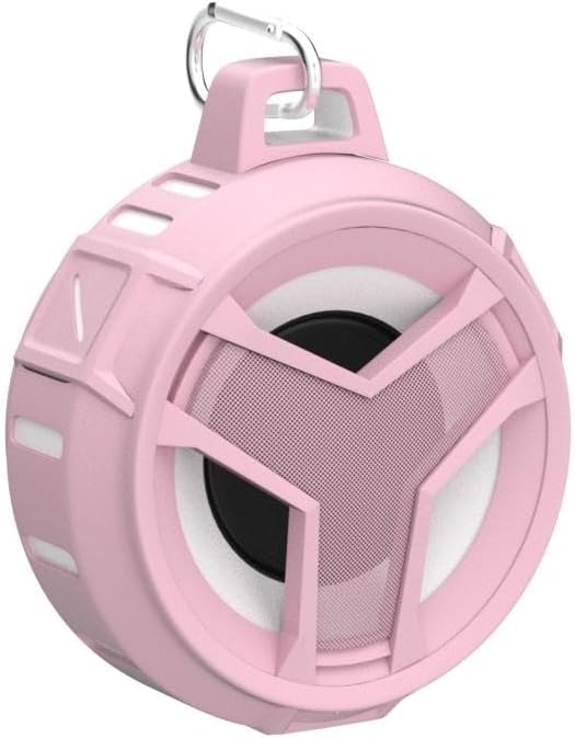 EBODA Bluetooth Shower Speaker, IP67 Waterproof Portable Wireless Small Speakers, Floating, 24H Playtime for Home, Beach, Pool, Kayak, Hiking, Boat Accessories, Gifts for Women, Girls - Pink