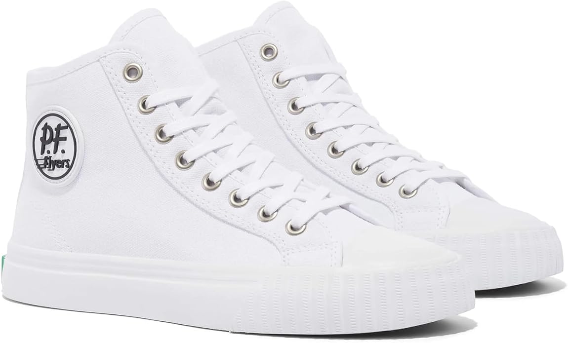 PF Flyers Center High Top Sneakers for Men and Women, Original Canvas Hi-Top Athletic Shoe, Unisex