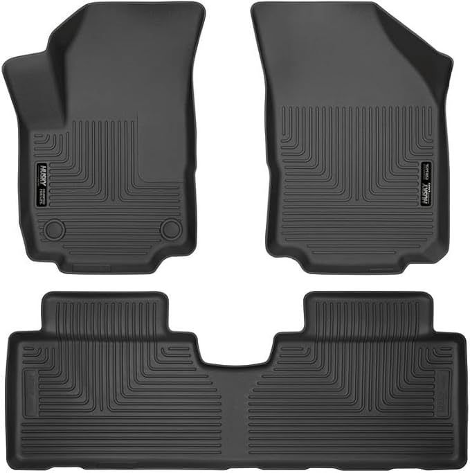 Husky Liners Weatherbeater Floor Mats | Fits 2018-2024 Chevrolet Equinox | Front & 2nd Row, 3-pc Black - 99131