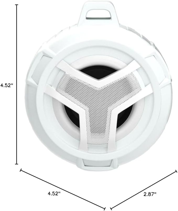 EBODA Bluetooth Shower Speaker, Portable Bluetooth Speakers, IP67 Waterproof Wireless Speaker with LED Light, 2000mAh, True Wireless Stereo, for Men and Women, Unique Music Gifts