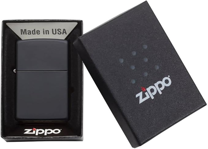 Customized Personalized ZIPPO Classic Windproof Oil Lighter Engraving (Black)