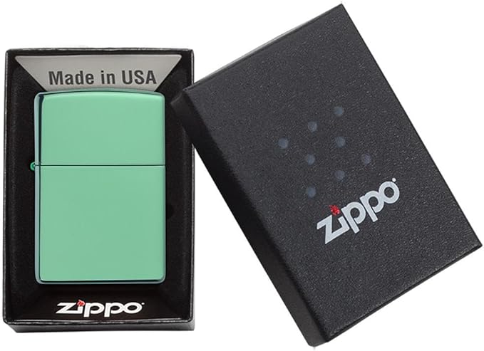Customized Personalized ZIPPO Classic Windproof Oil Lighter Engraving (HP Green)